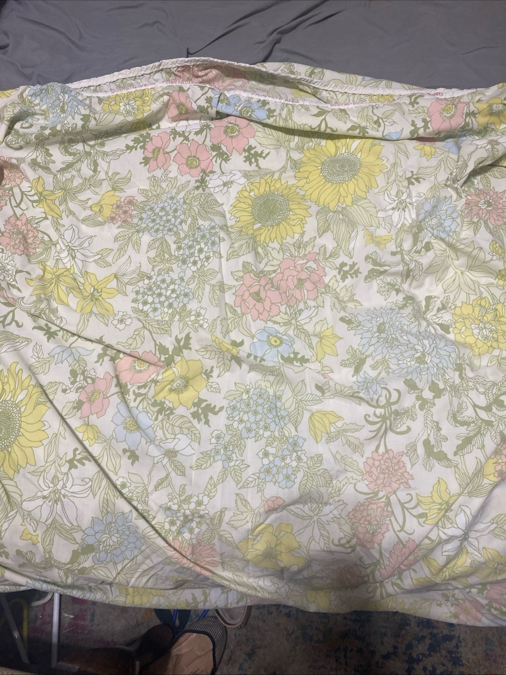 Vintage 70’s Cannon Royal Family Twin Fitted Sheet And Pillow Case Set Cotswold